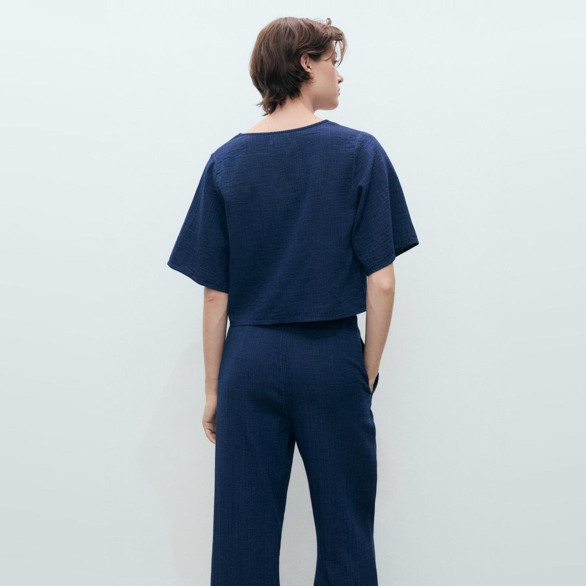 MANGO - Top Denim Fluido Lazadas Mujer Mango