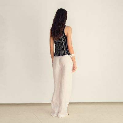 Imagen 2 del producto Top Punto Halter Rayas Mujer