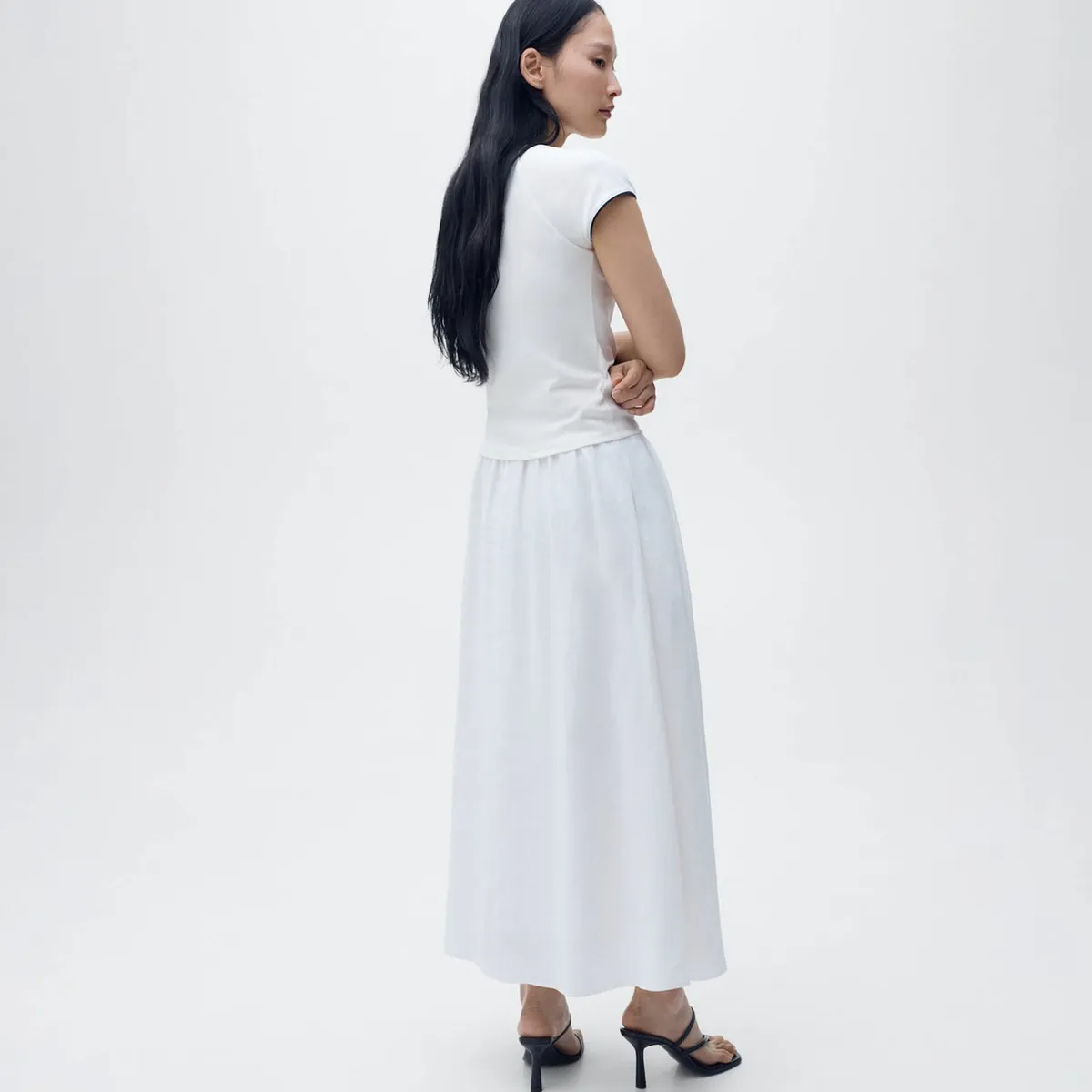 MANGO - Polera Algodón Ribetes Contraste Mujer Mango