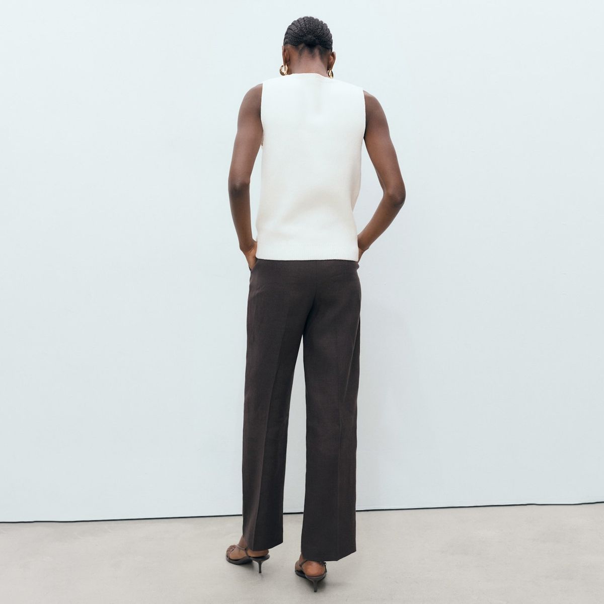 MANGO - Top Punto Botones Joya Soles Mujer Mango