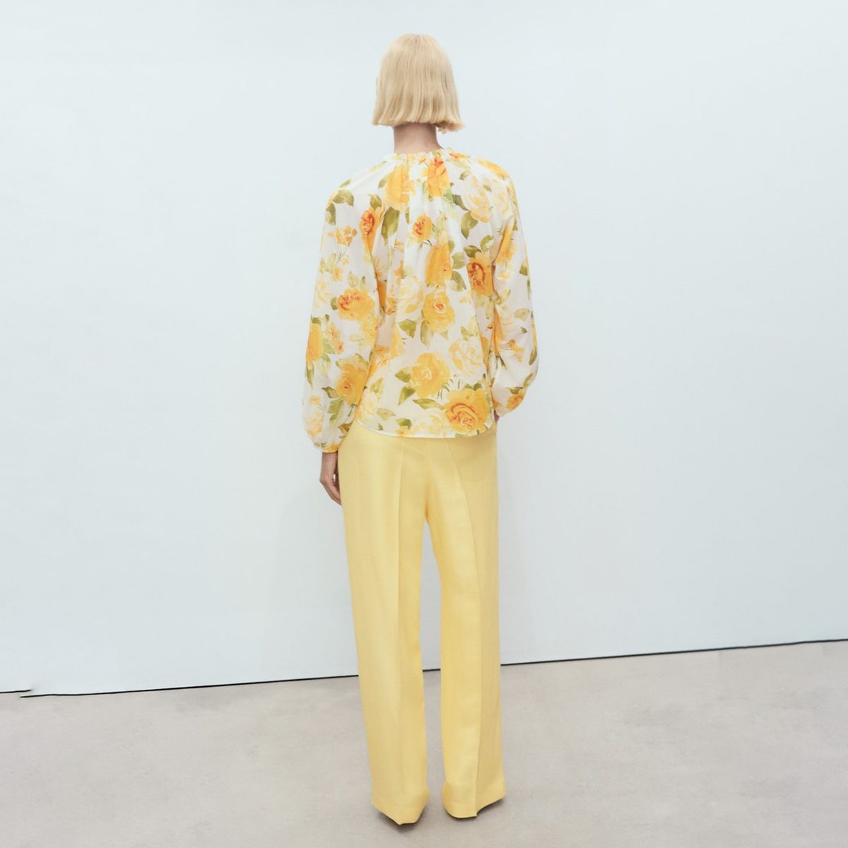 MANGO - Blusa Floral Algodón Mujer Mango