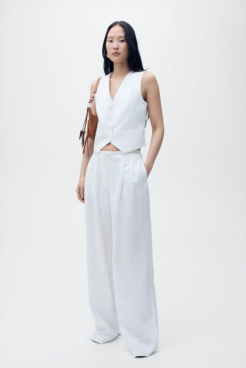 MANGO - Chaleco Traje Recto Lyocell Mujer Mango