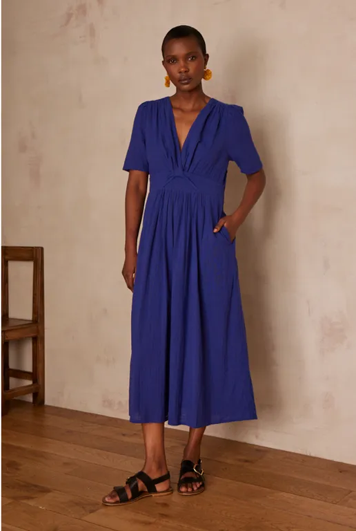 MAISON 123 Vestido 100% Algodón Mujer