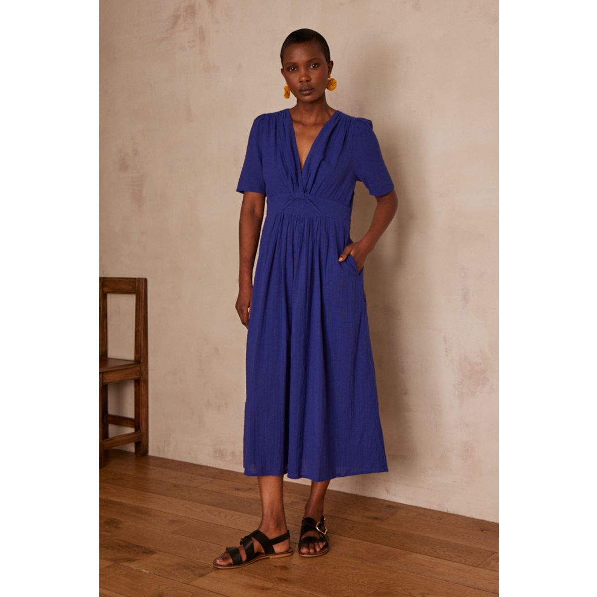 MAISON 123 - Vestido 100% Algodón Mujer Maison 123