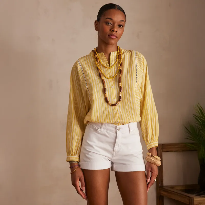 MAISON 123 - Blusa Estampada 100% Algodón Mujer Maison 123