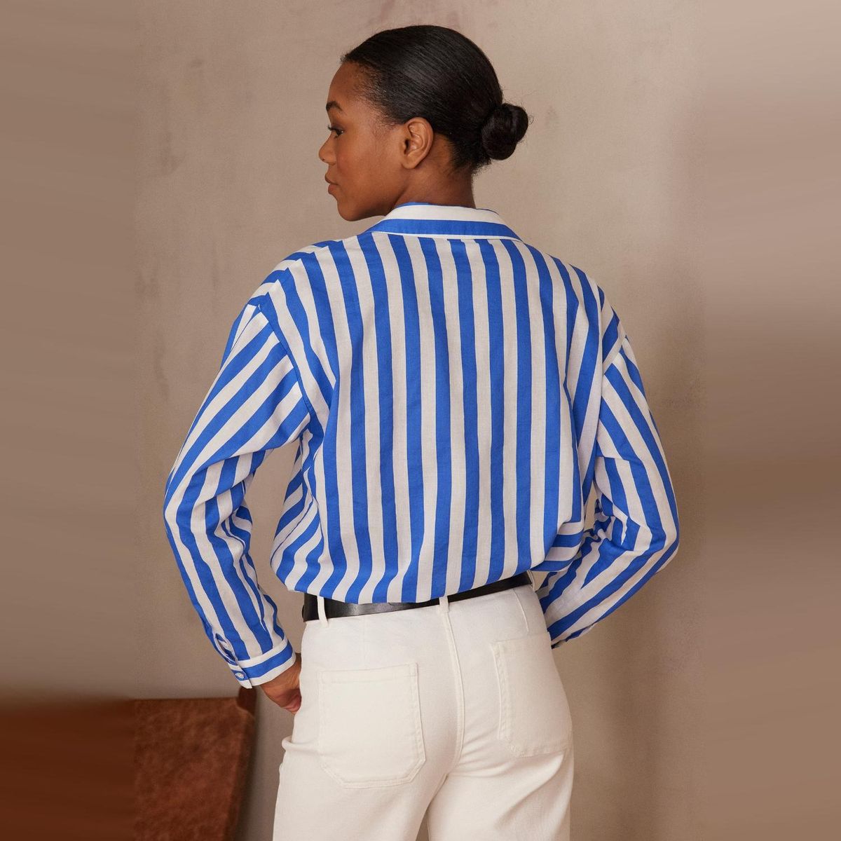 MAISON 123 - Blusa Rayas 100% Algodón Mujer 123