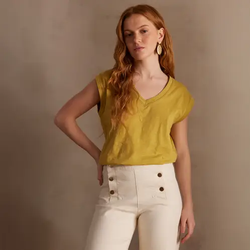 MAISON 123 - Polera Algodón Mujer