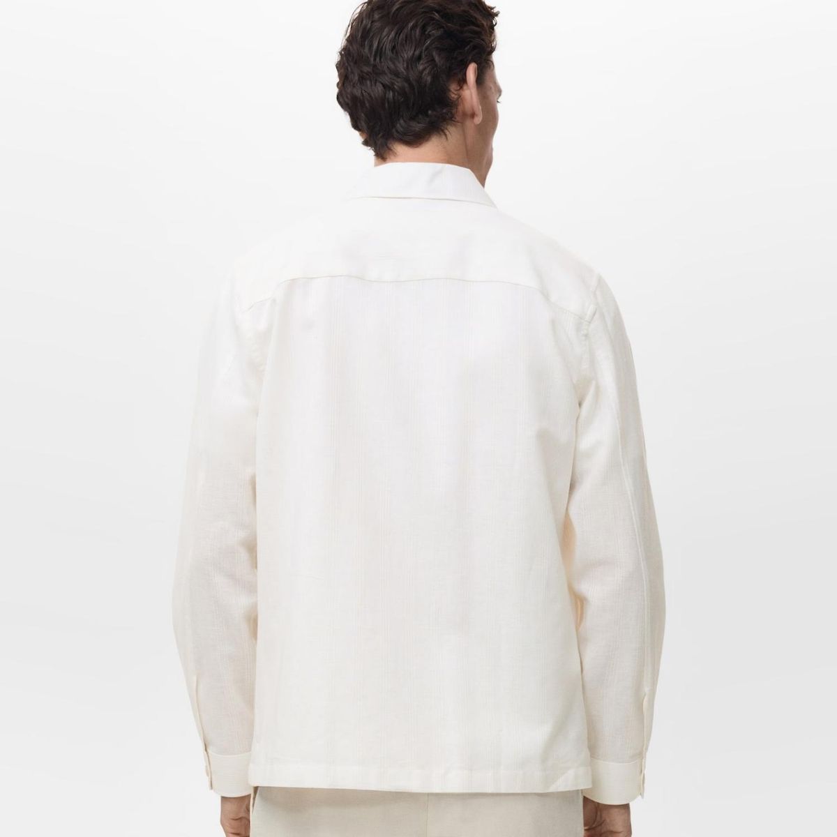 MANGO MAN - Sobrecamisa Ibiza Regular Fit Algodón Lino Hombre Mango Man