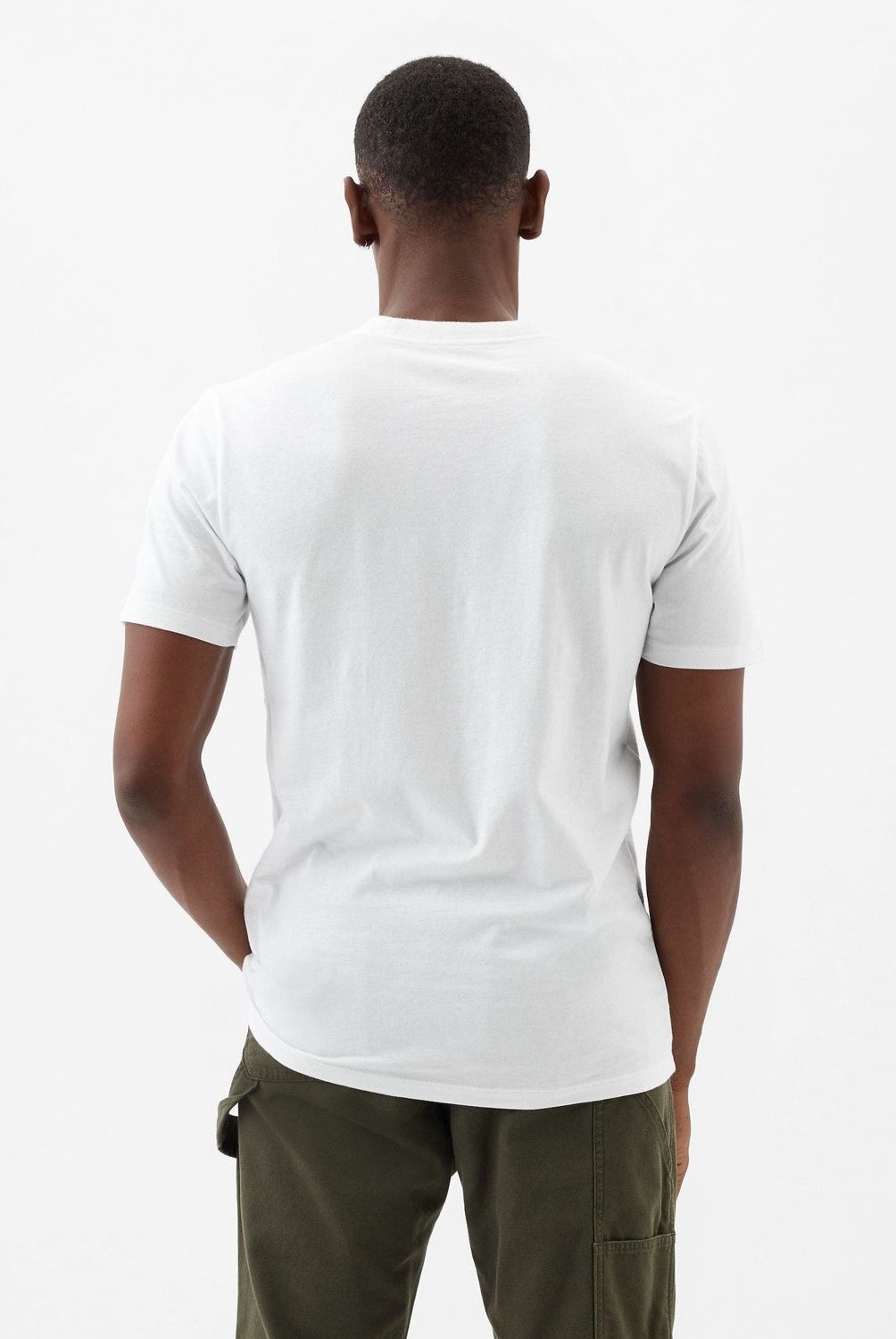 GAP - Polera Manga Corta Everyday Soft Basic Logo Hombre Gap