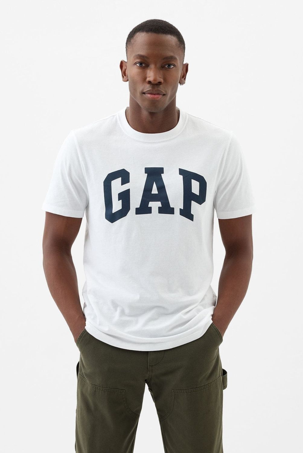 GAP - Polera Manga Corta Everyday Soft Basic Logo Hombre Gap
