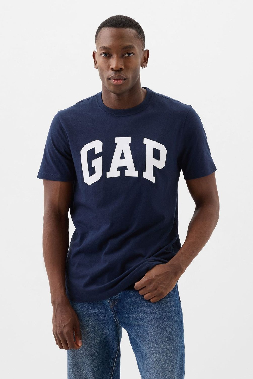 GAP - Polera Manga Corta Everyday Soft Basic Logo Hombre Gap
