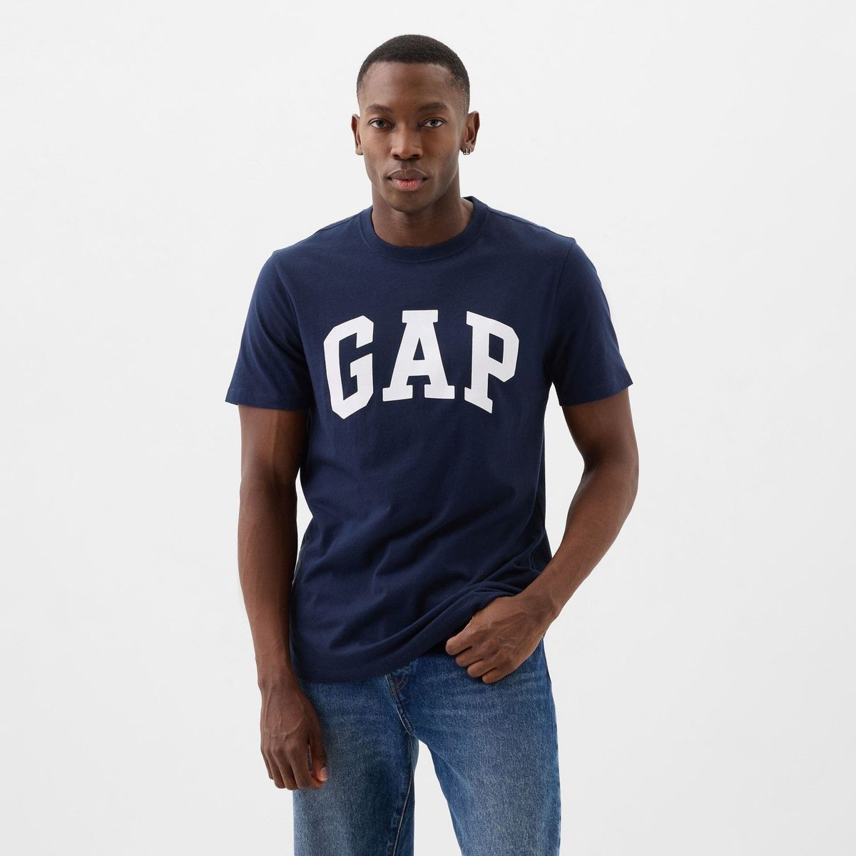 GAP - Polera Manga Corta Everyday Soft Basic Logo Hombre Gap