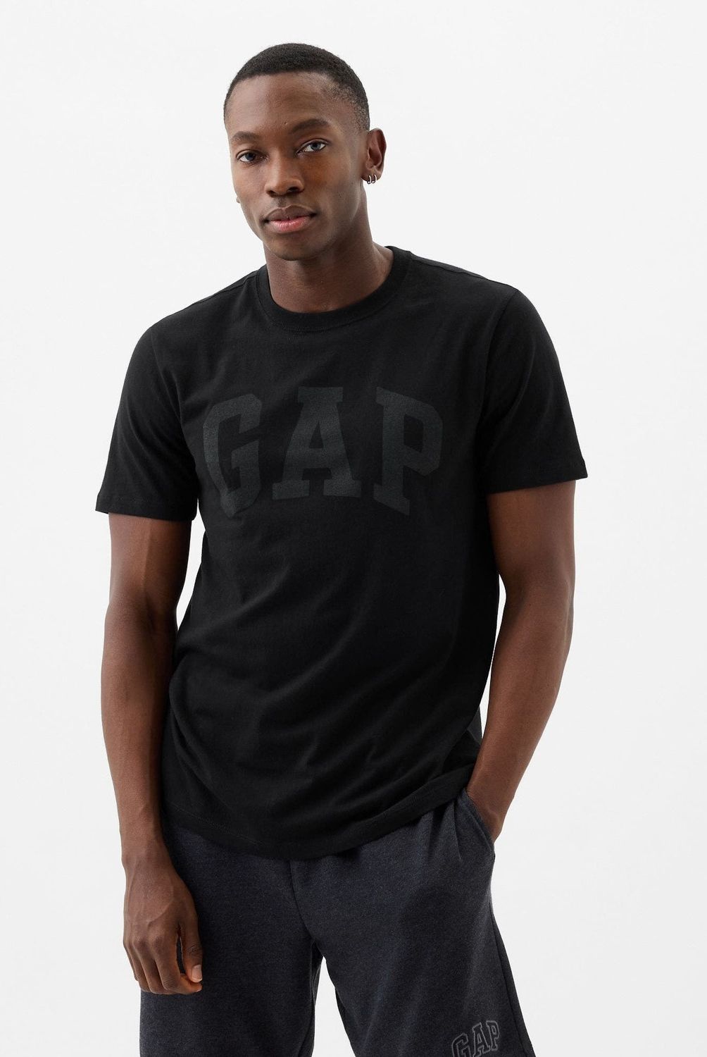 GAP - Polera Manga Corta Everyday Soft Basic Logo Hombre Gap