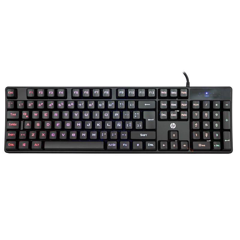 HP - Teclado Gamer Membrana K300 Negro Hp