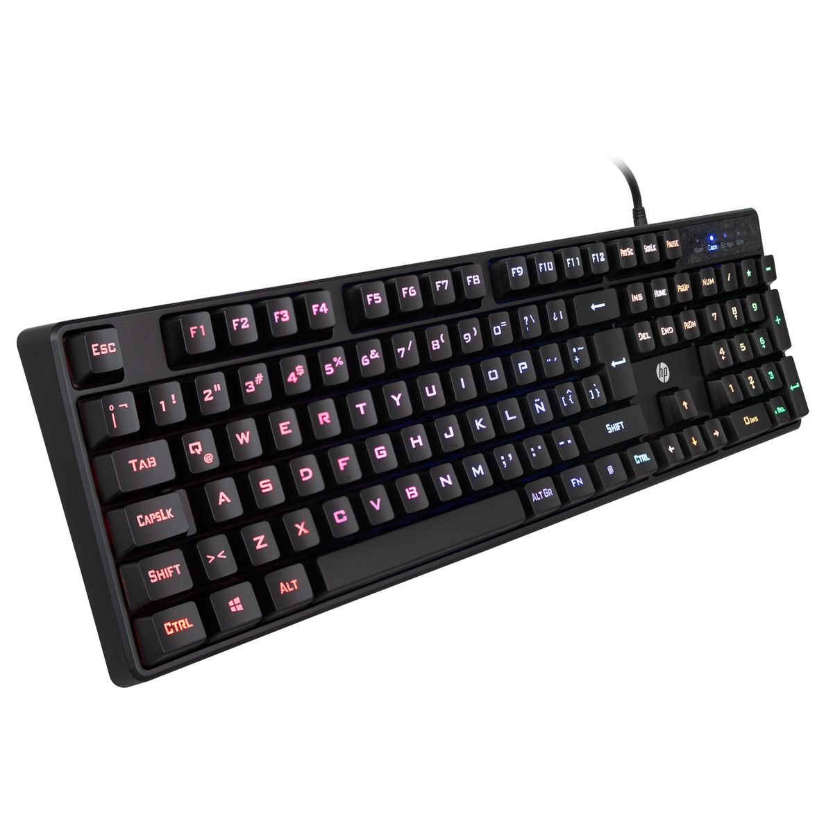 HP - Teclado Gamer Membrana K300 Negro Hp