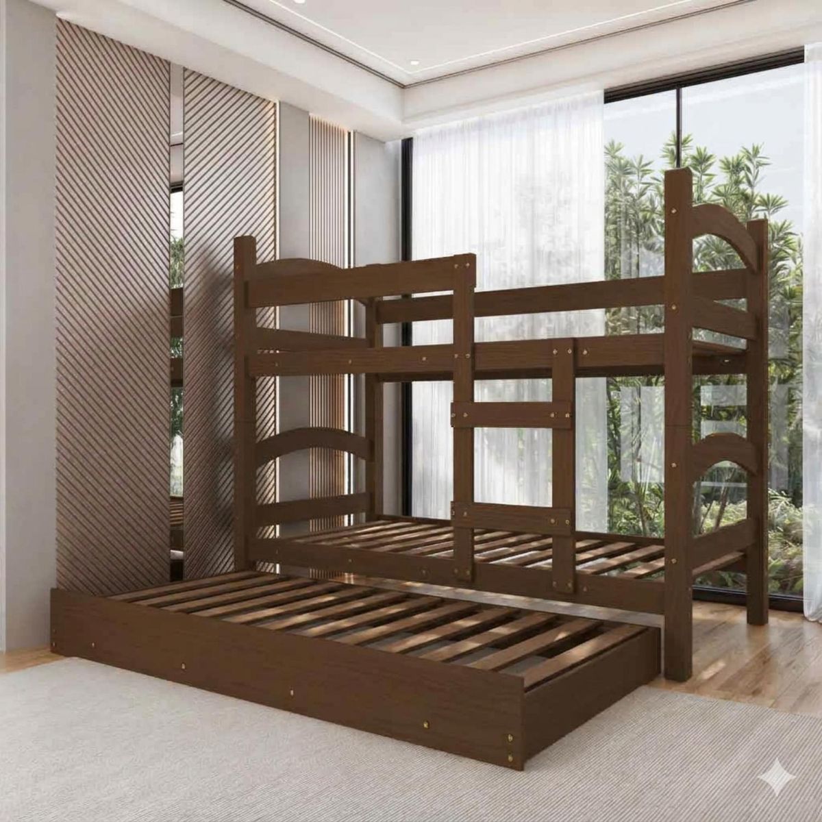 DECOCASA - Camarote Trento 1 Plaza desmontable +Cama Auxiliar Decocasa