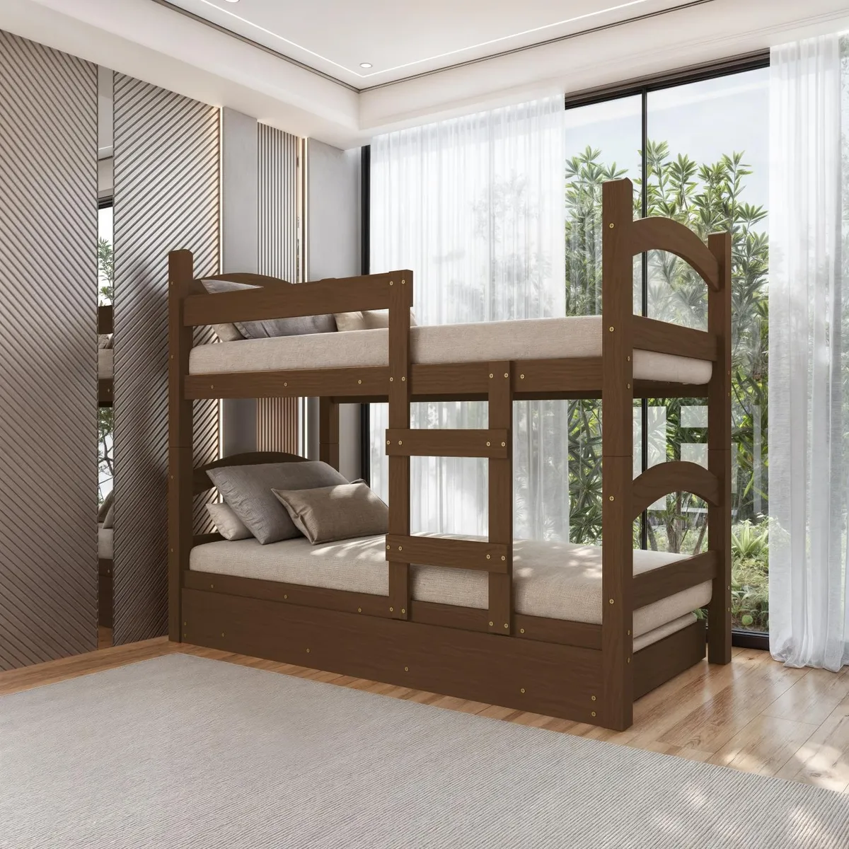 DECOCASA - Camarote Trento 1 Plaza desmontable +Cama Auxiliar Decocasa