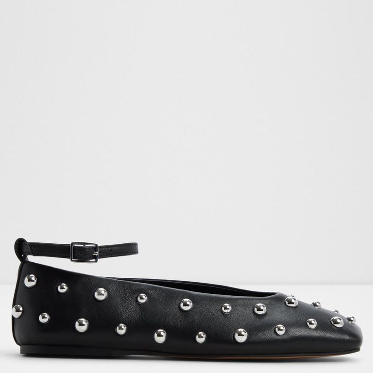 ALDO Beralalden Ballerina Mujer Cuero Negro