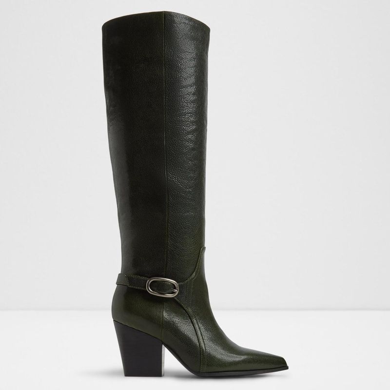 ALDO - Saddle Bota Mujer Cuero Verde Aldo