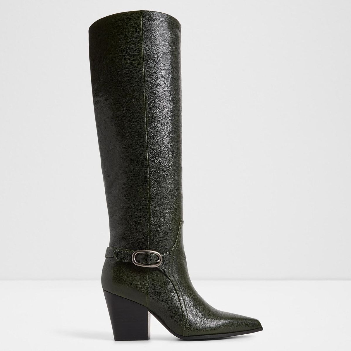 ALDO - Saddle Bota Mujer Cuero Verde Aldo