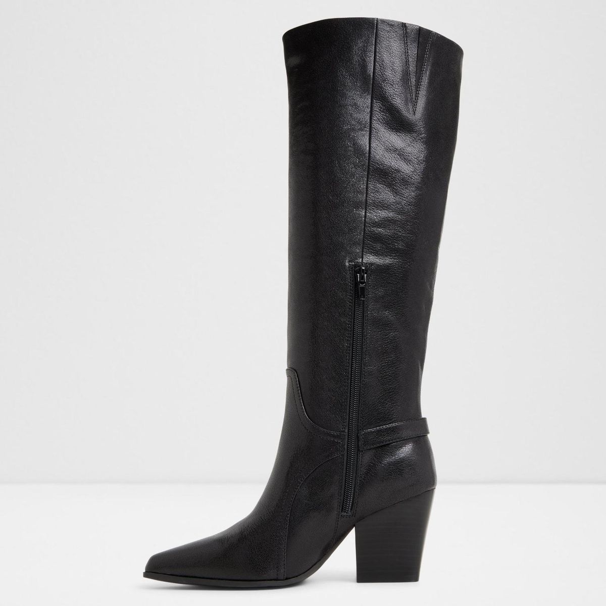 ALDO - Saddle Bota Mujer Cuero Negro Aldo