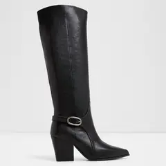 ALDO - Saddle Bota Mujer Cuero Negro