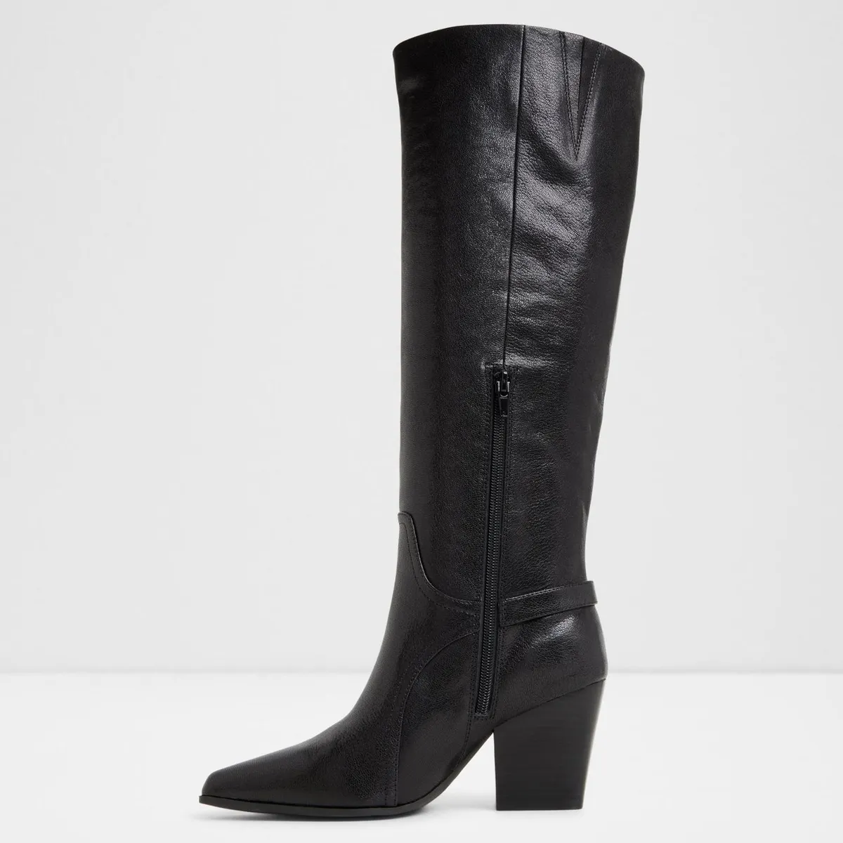 ALDO - Saddle Bota Mujer Cuero Negro Aldo