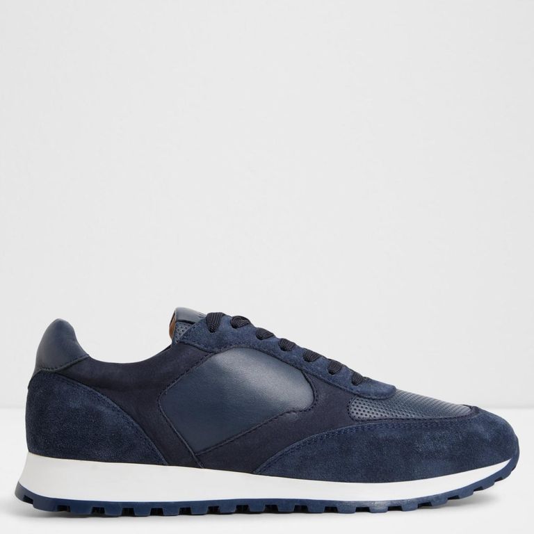Gordo Zapatilla Urbana Hombre Cuero Azul