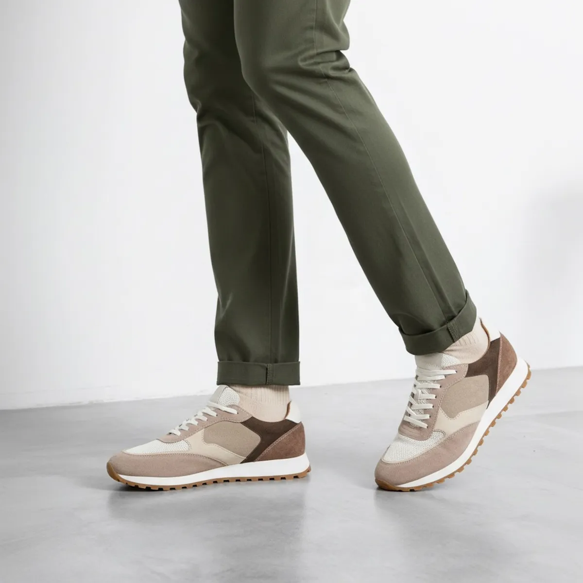 ALDO - Gordo Zapatilla Urbana Hombre Cuero Taupe Aldo