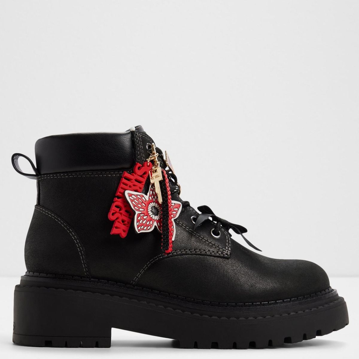ALDO - Therift Botín Mujer Cuero Negro Stranger Things x Aldo