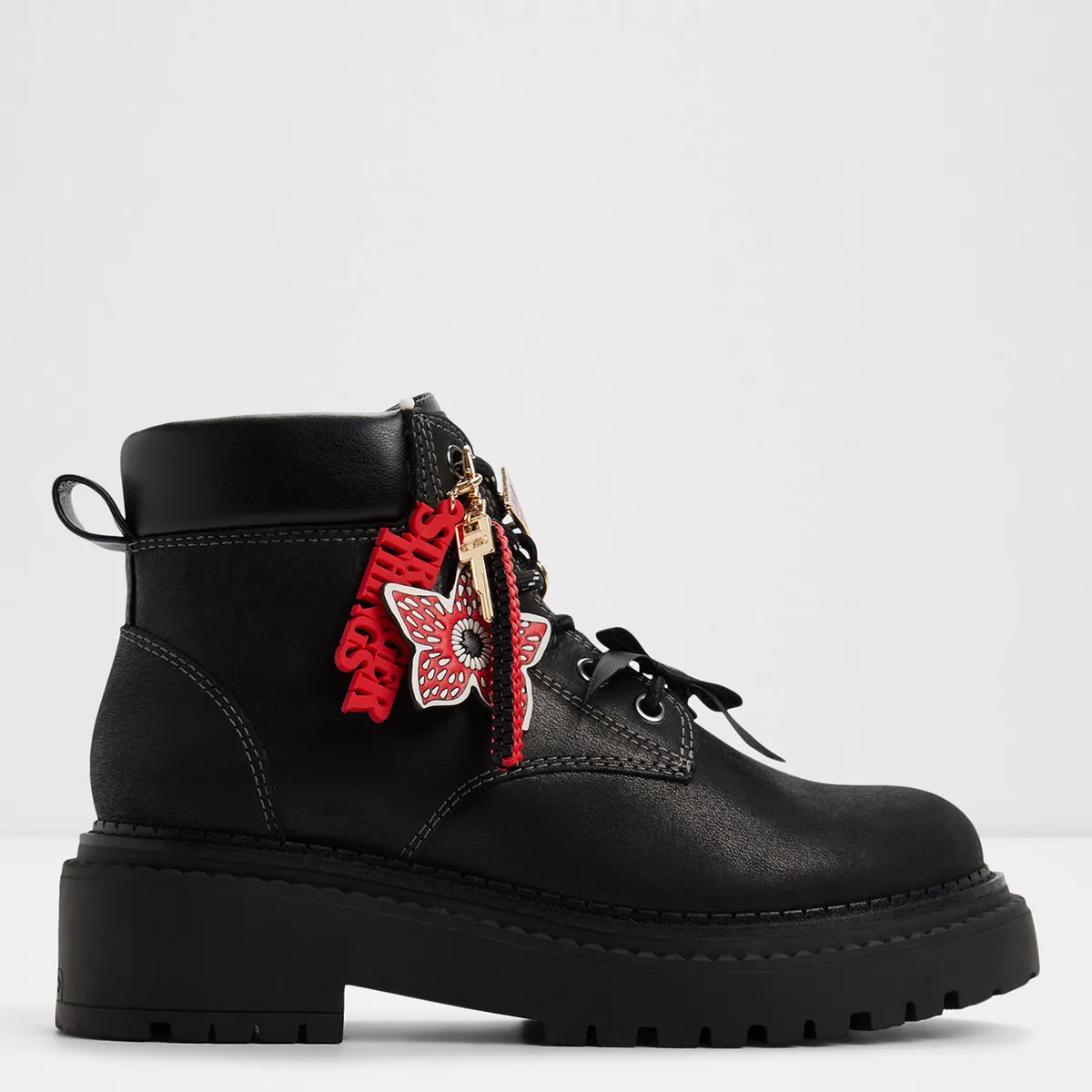 ALDO - Therift Botín Mujer Cuero Negro Stranger Things x Aldo