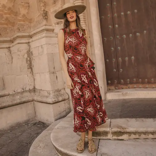 CHERUBINA - Vestido Midi Mujer