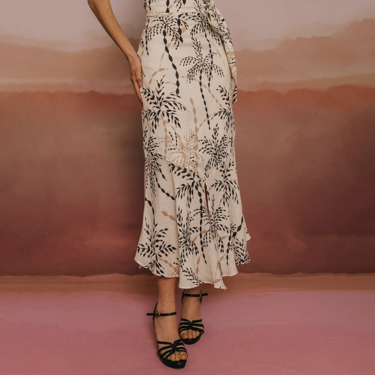 CHERUBINA - Falda Lino Mujer Cherubina