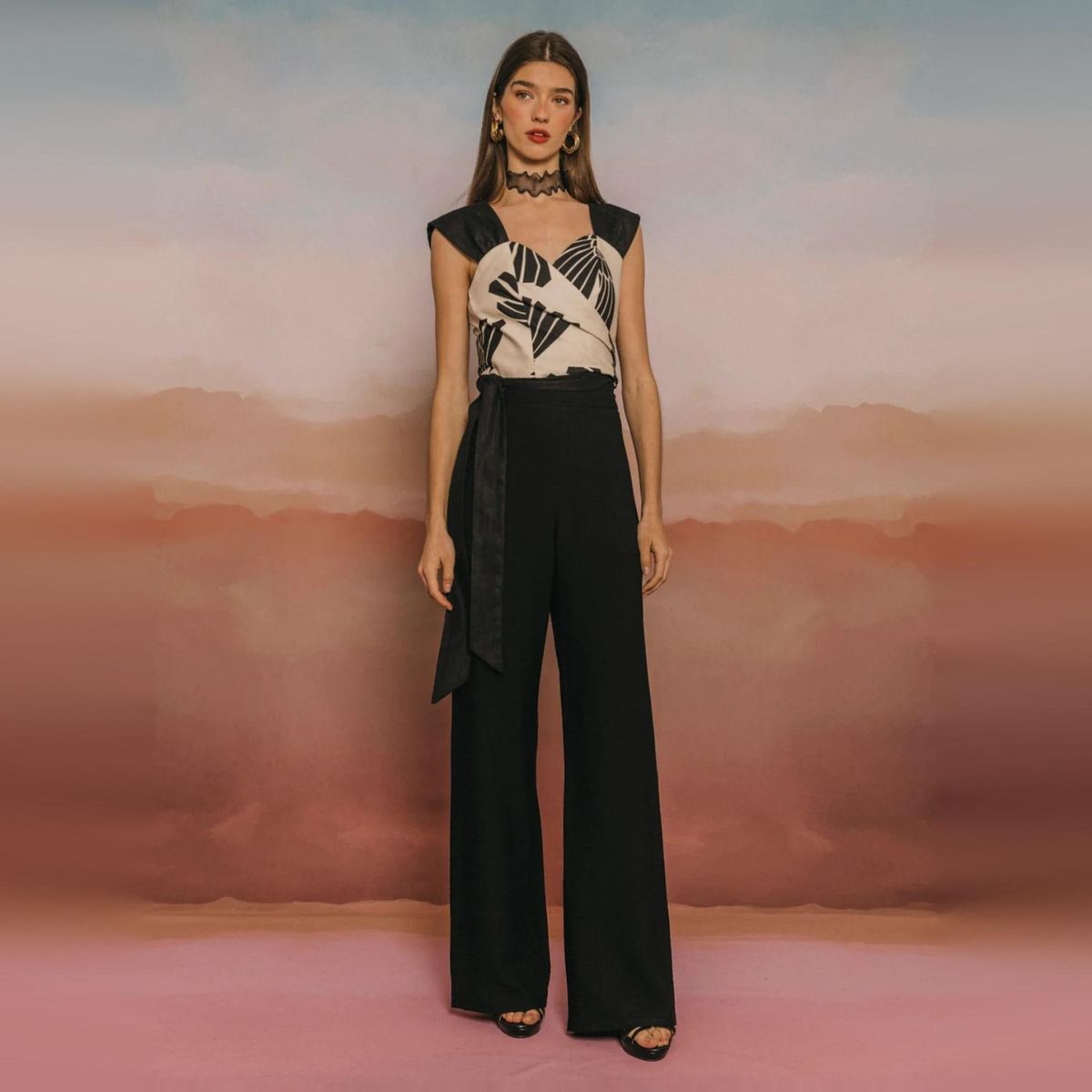 CHERUBINA - Top Lino Mujer Cherubina