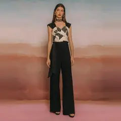 CHERUBINA - Top Lino Mujer