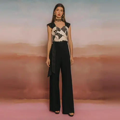 CHERUBINA - Top Lino Mujer