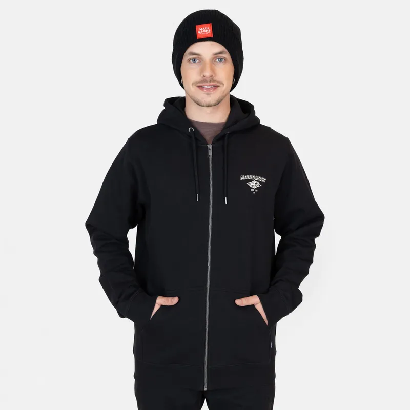 Poleron Fullzipper Poleron Maui Negro Mujer MAUI AND SONS Polerón