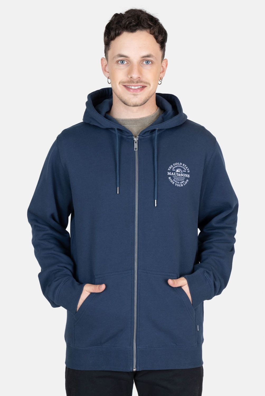 MAUI AND SONS - Polerón Full Zipper Hombre Maui And Sons