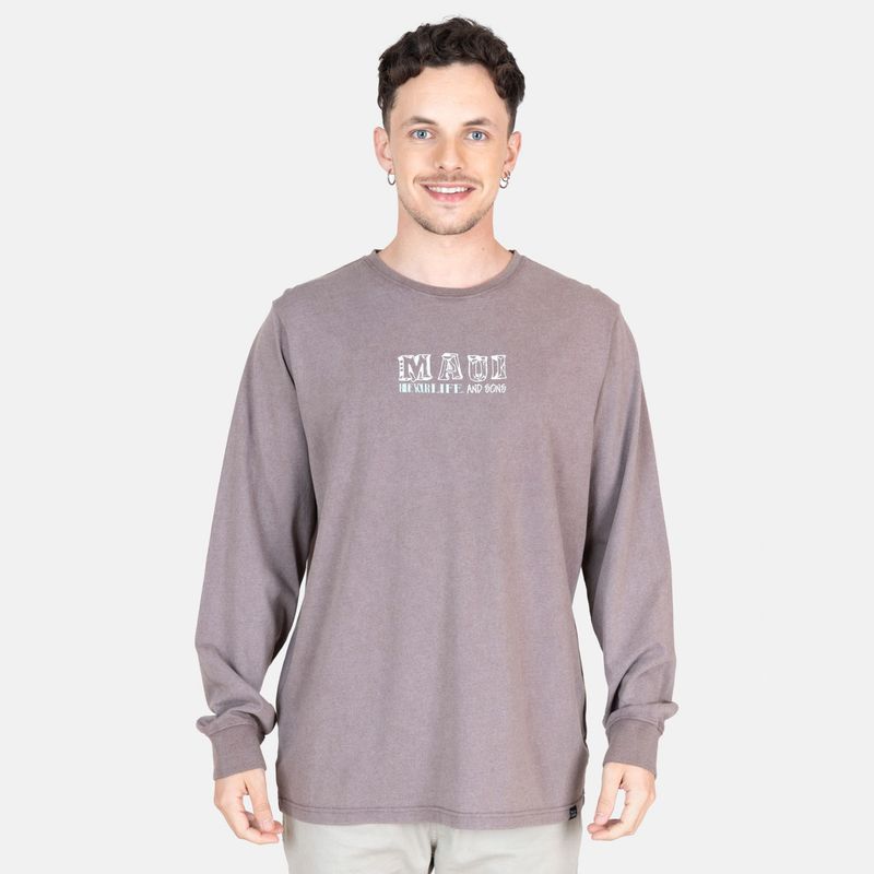 MAUI AND SONS - Polera Manga Larga Algodón Hombre Maui And Sons