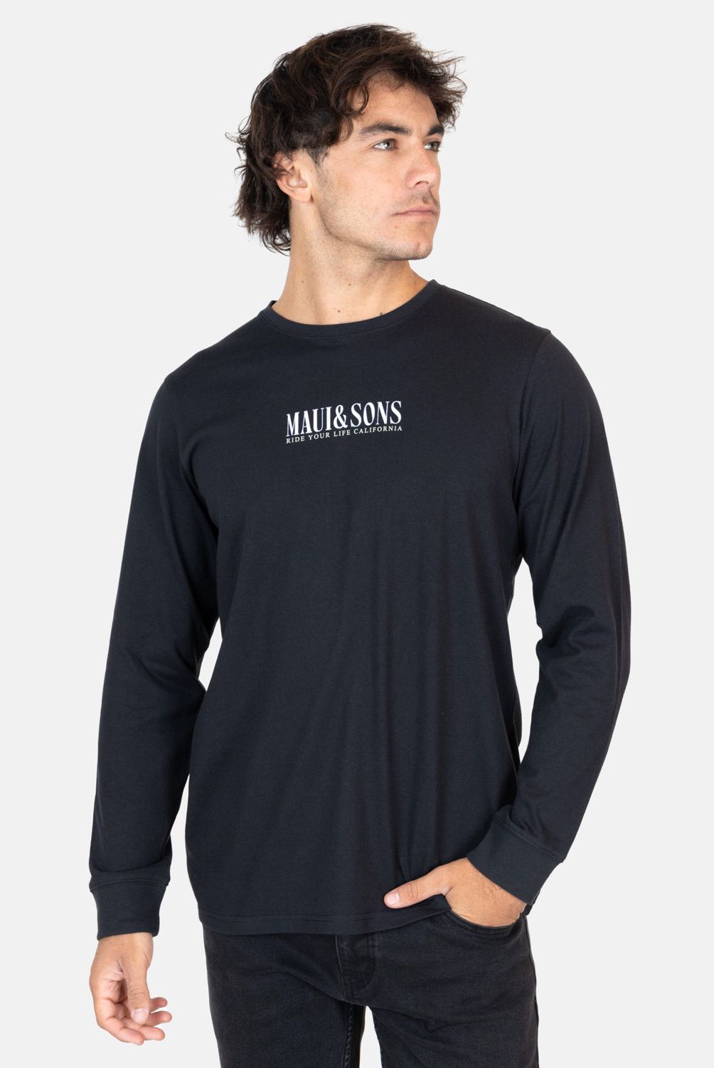 MAUI AND SONS - Polera Manga Larga Algodón Hombre Maui And Sons