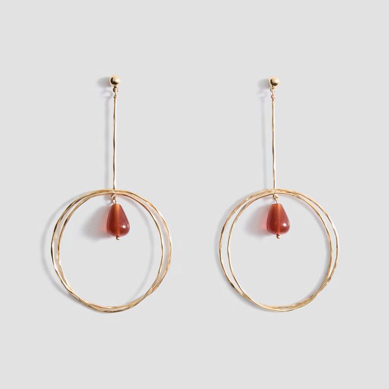 MANGO - Aros Colgante Detalle Bola Mujer Mango