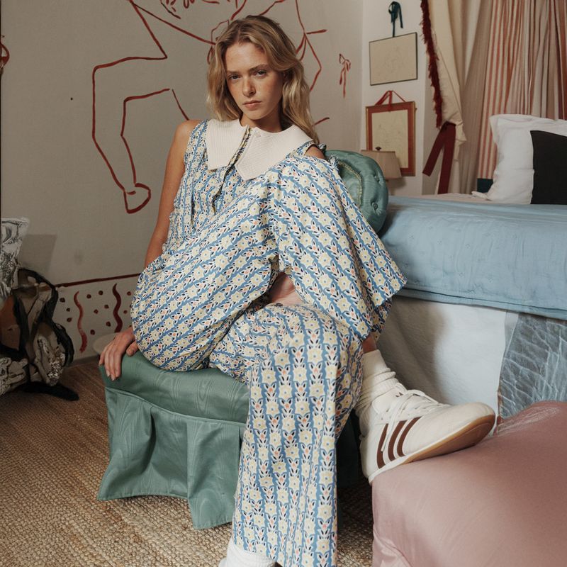 HIMBA - Pantalón Tirantes Desmontables 100% Algodón Mujer Himba