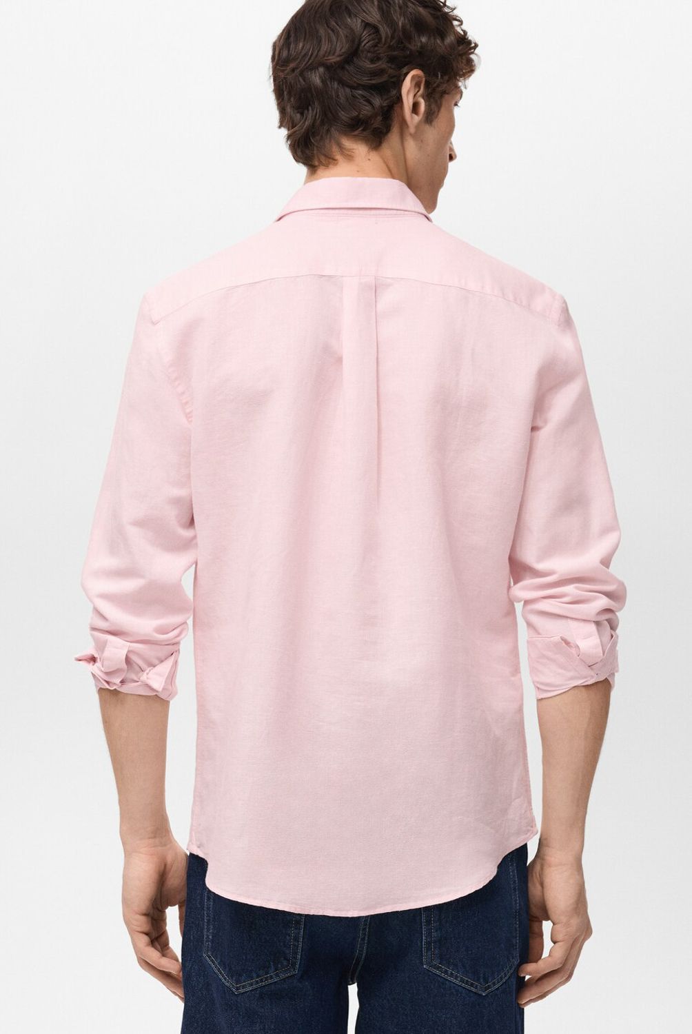MANGO MAN - Camisa Avispa Lino Fit Clásico Hombre Mango Man