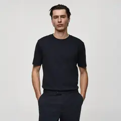 MANGO MAN - Camiseta Medium Weight Regular Fit Hombre