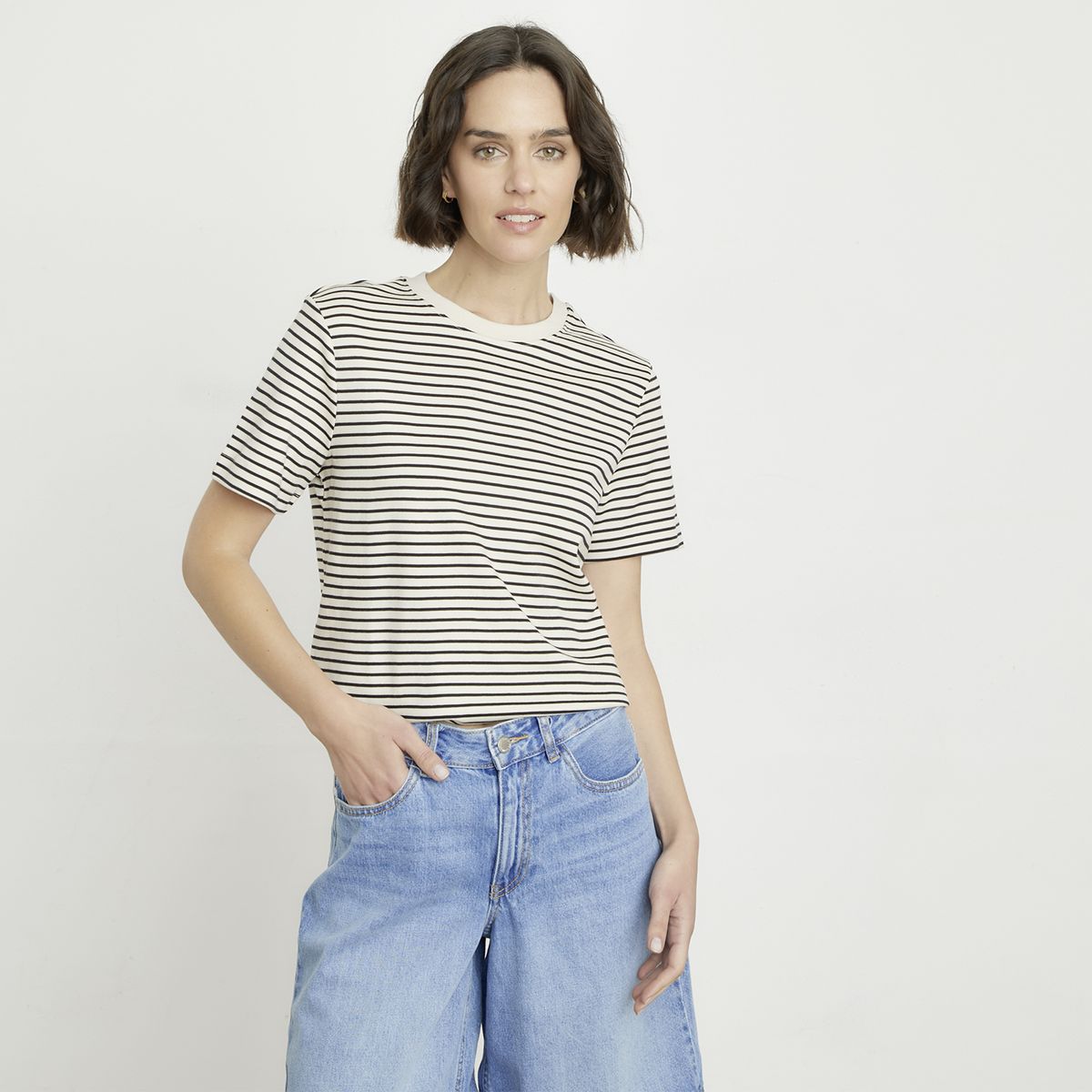 VERO MODA - Polera Estampada Manga Corta 100% Algodón Mujer Vero Moda