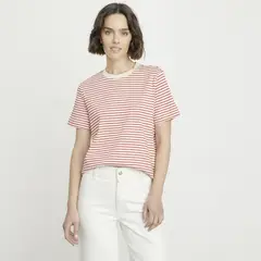VERO MODA - Polera Estampada Manga Corta 100% Algodón Mujer