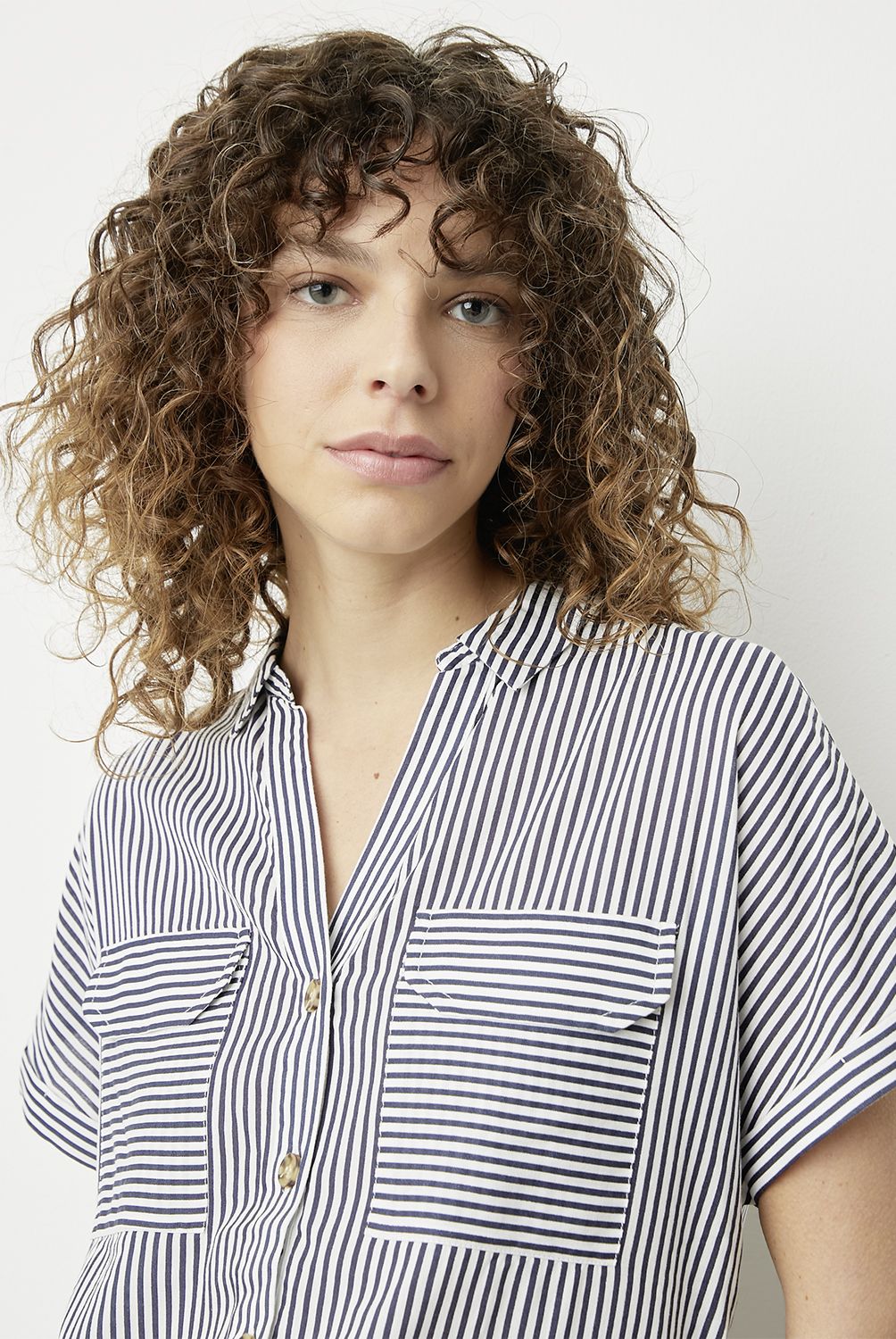 VERO MODA - Blusa Manga Corta Botones Mujer Vero Moda