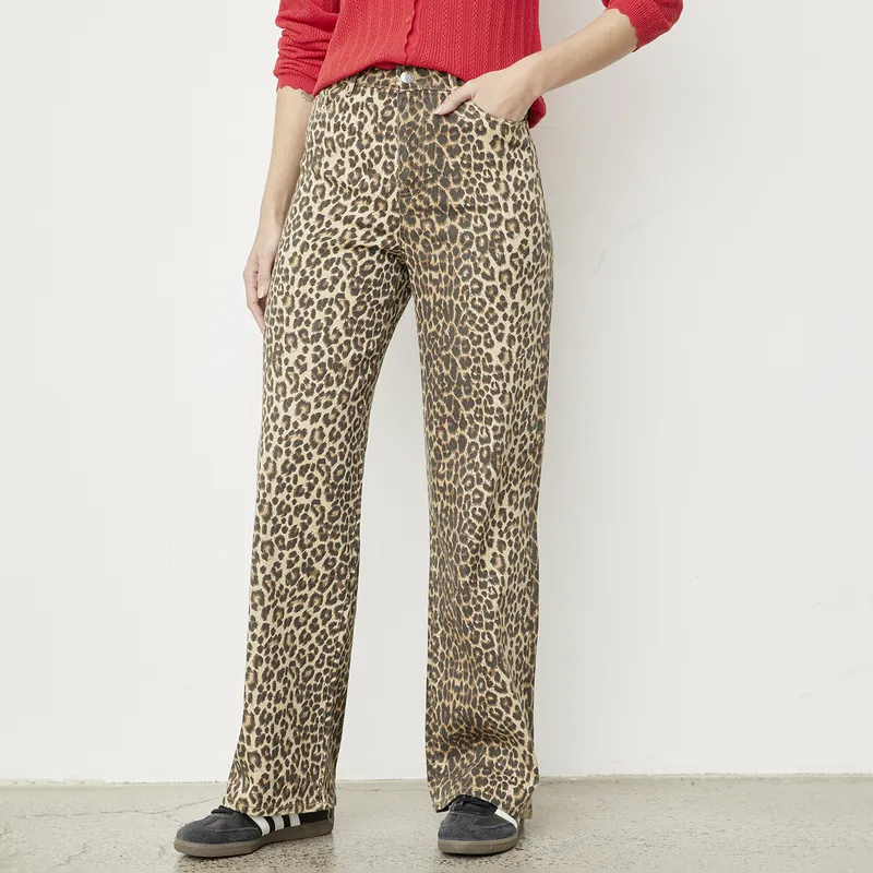 VERO MODA - Pantalón Estampado Algodón Mujer Vero Moda