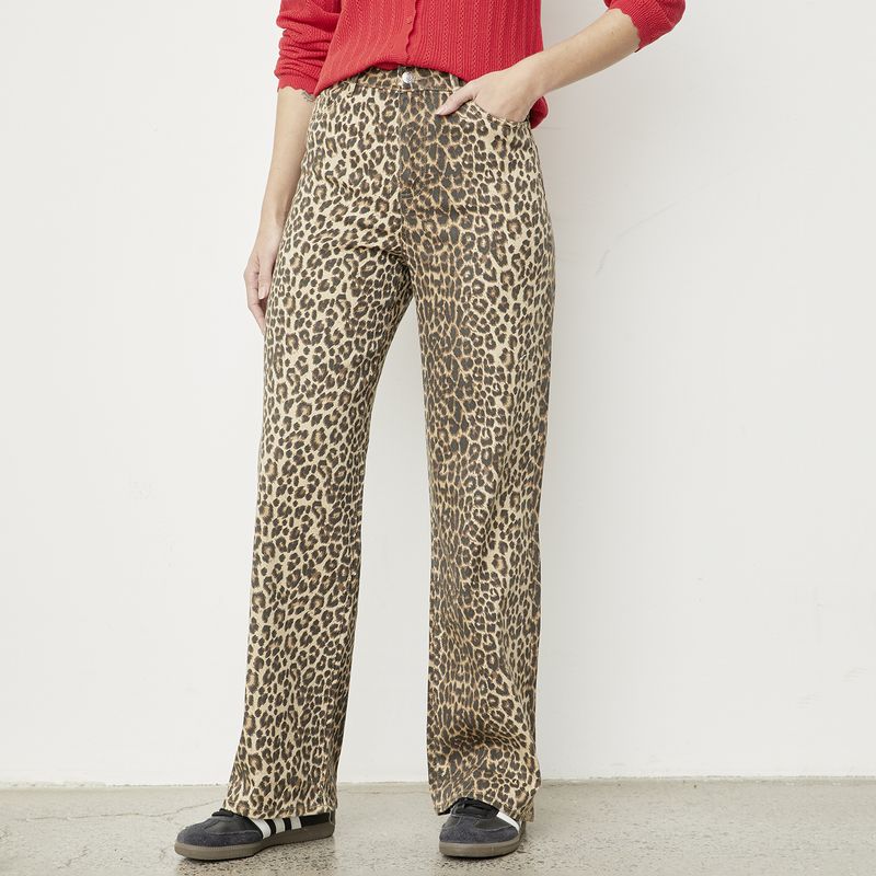 VERO MODA - Pantalón Estampado Algodón Mujer Vero Moda