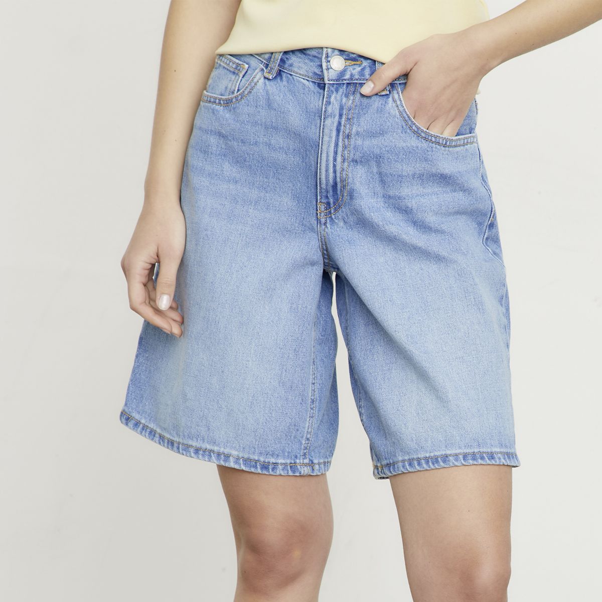 VERO MODA - Short Jeans 100% Algodón Mujer Vero Moda